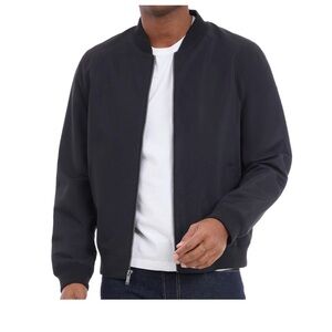 Michael Kors Classic Black with orange lining  Bomber Jacket large